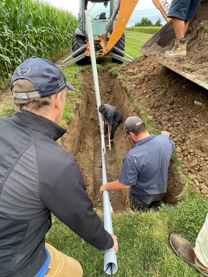 Working at Huronview Demo Farm.